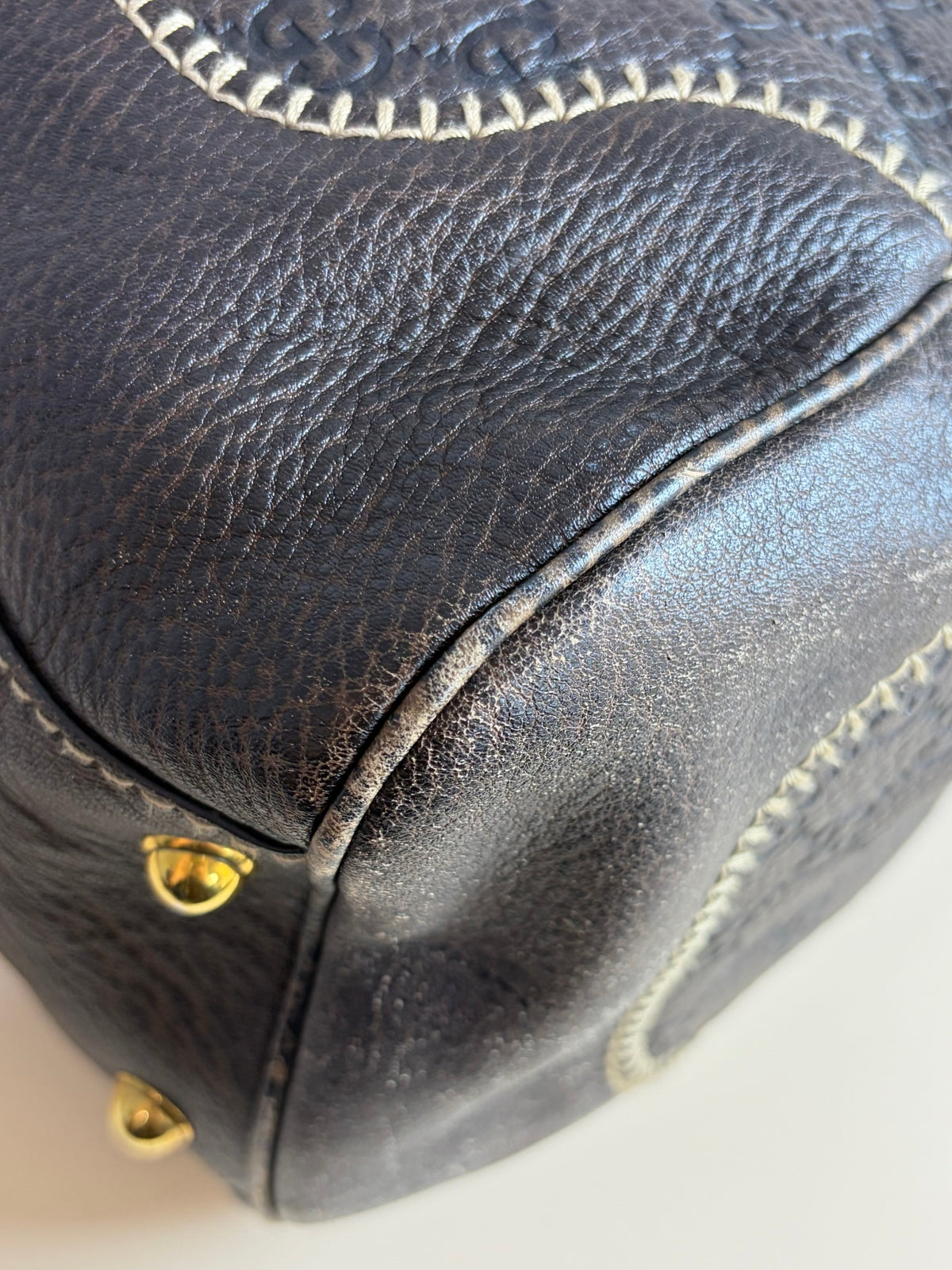 Gucci brown guccissima leather new peiham large