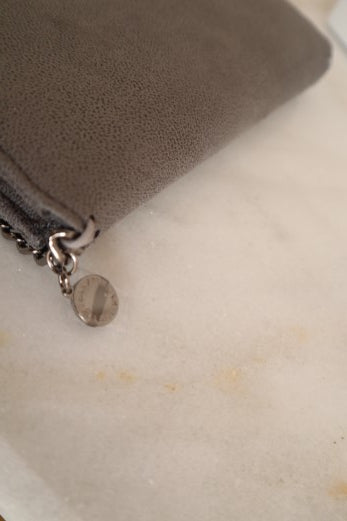 Stella Mccartney Grey Falabella Flap Continental Wallet-wallet-Stella Mccartney-The Closet Egypt