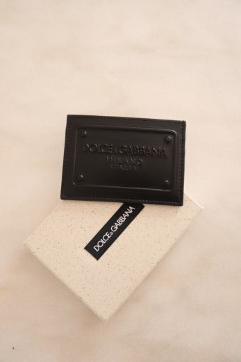 Dolce & Gabbana Black Card Holder-Card Holder-Dolce & Gabbana-The Closet Egypt