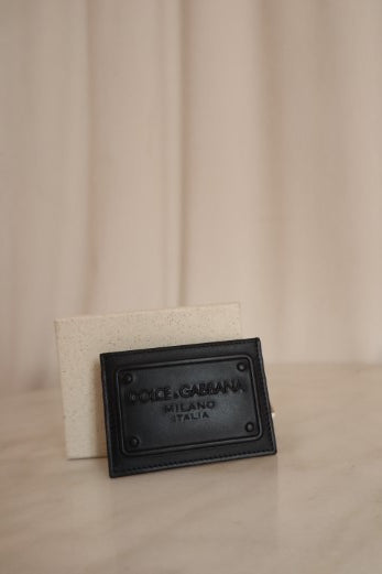 Dolce & Gabbana Black Card Holder-Card Holder-Dolce & Gabbana-The Closet Egypt