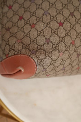 Gucci Brown GG Supreme Stars Shoulder Bag W/ Pouch-handbag-Gucci-The Closet Egypt