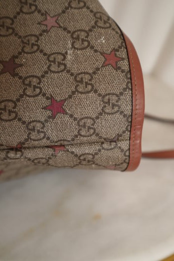 Gucci Brown GG Supreme Stars Shoulder Bag W/ Pouch-handbag-Gucci-The Closet Egypt