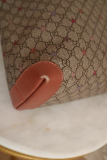 Gucci Brown GG Supreme Stars Shoulder Bag W/ Pouch-handbag-Gucci-The Closet Egypt