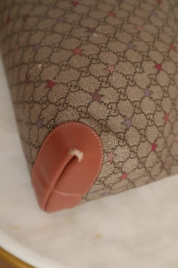 Gucci Brown GG Supreme Stars Shoulder Bag W/ Pouch-handbag-Gucci-The Closet Egypt