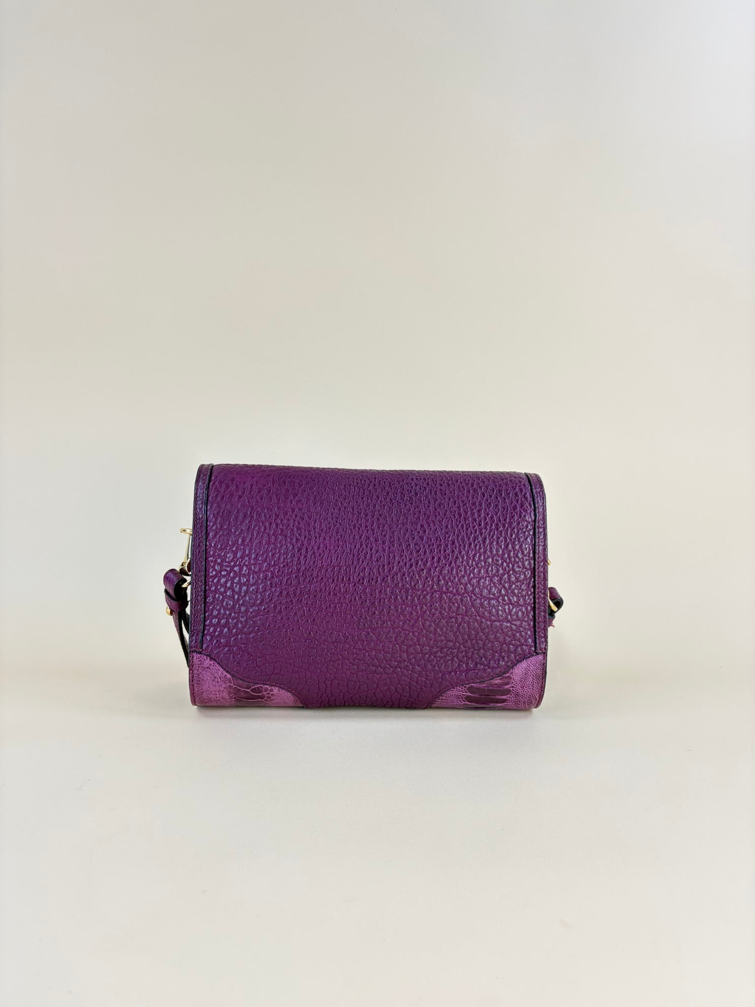 Burberry burgundy leather