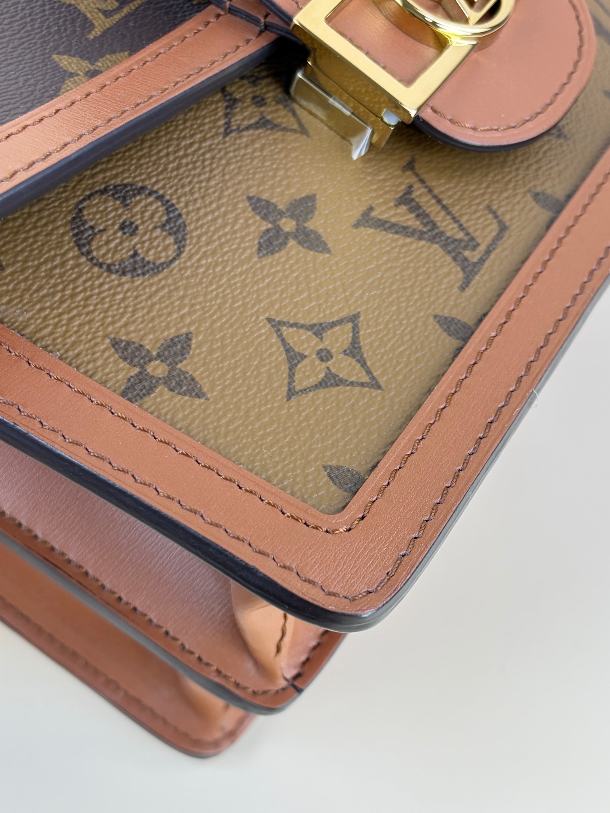 Louis Vuitton Monogram Reverse Dauphine MM Shoulder Bag