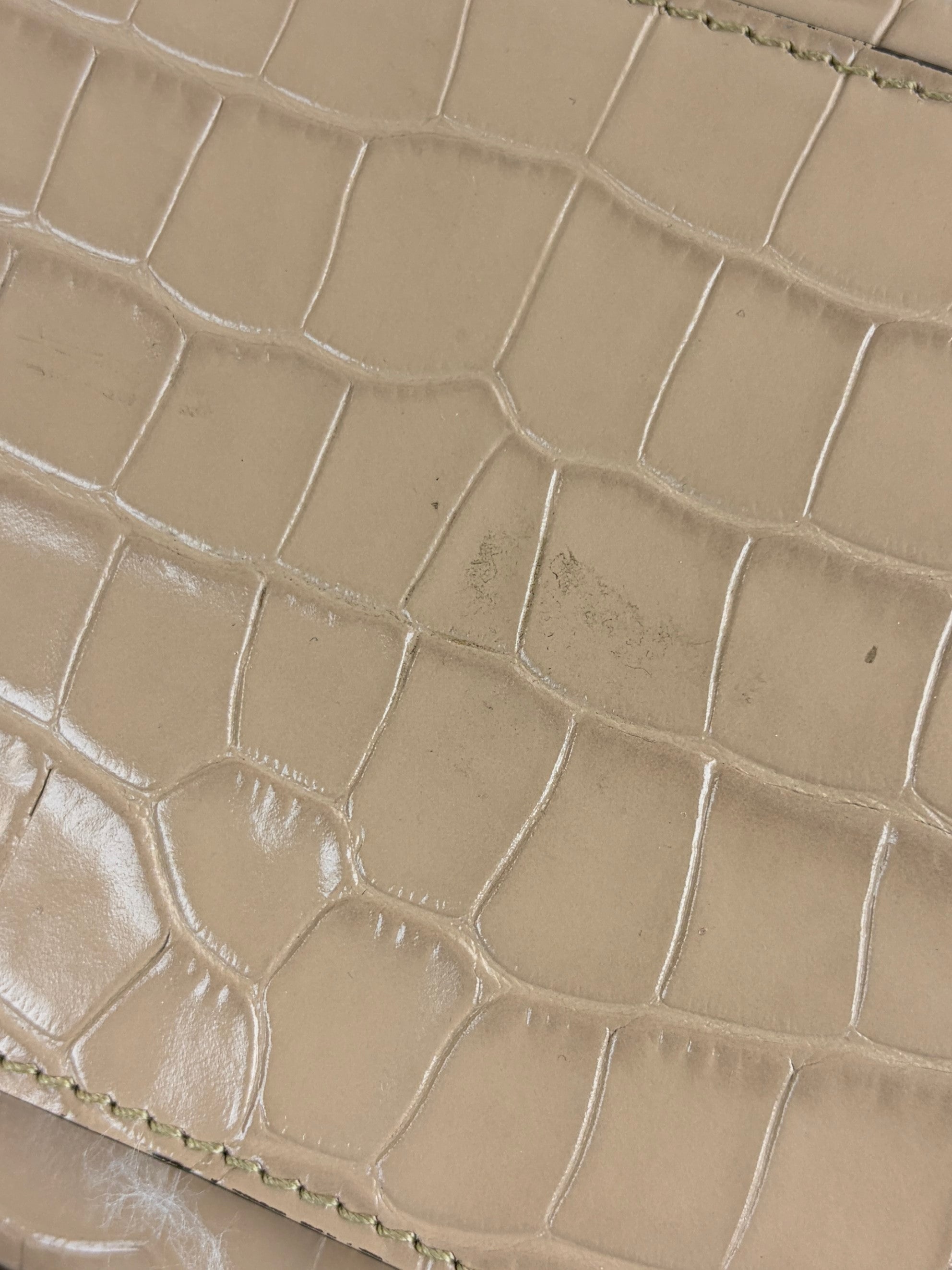 Chloe beige calfskin crocodile embossed small Faye day