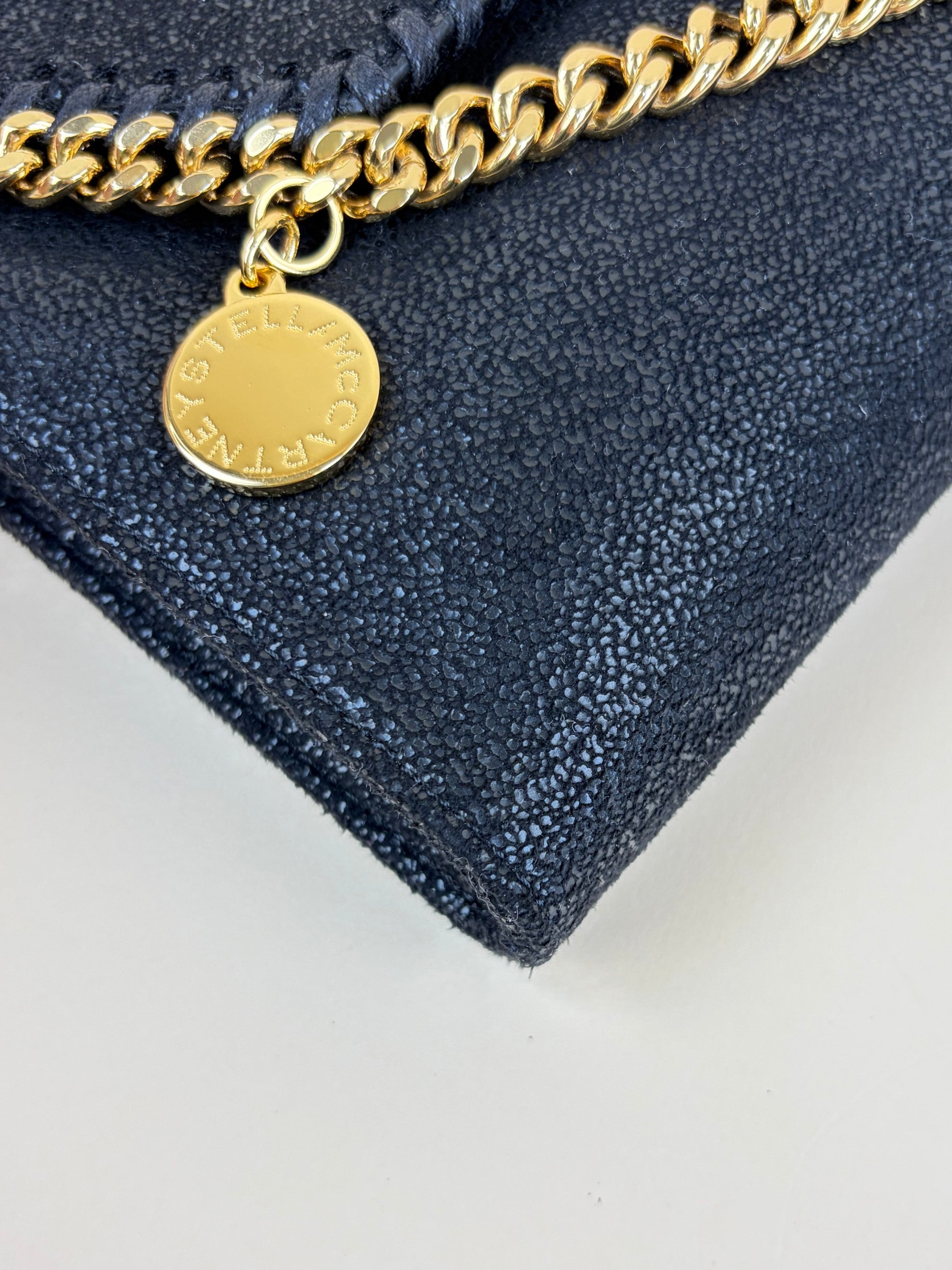 Stella Mccartney Black Falabella Wallet Crossbody Bag