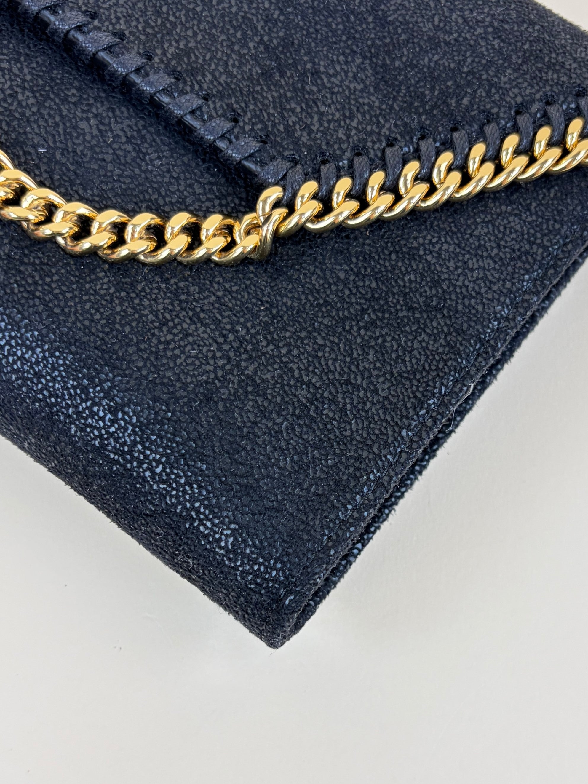 Stella Mccartney Black Falabella Wallet Crossbody Bag