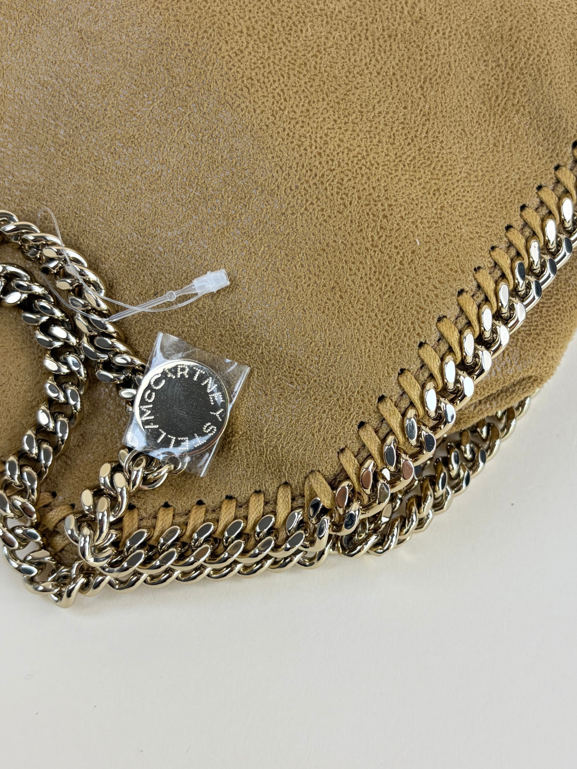 Stella Mccartney Camel Falabella Tiny Tote Bag