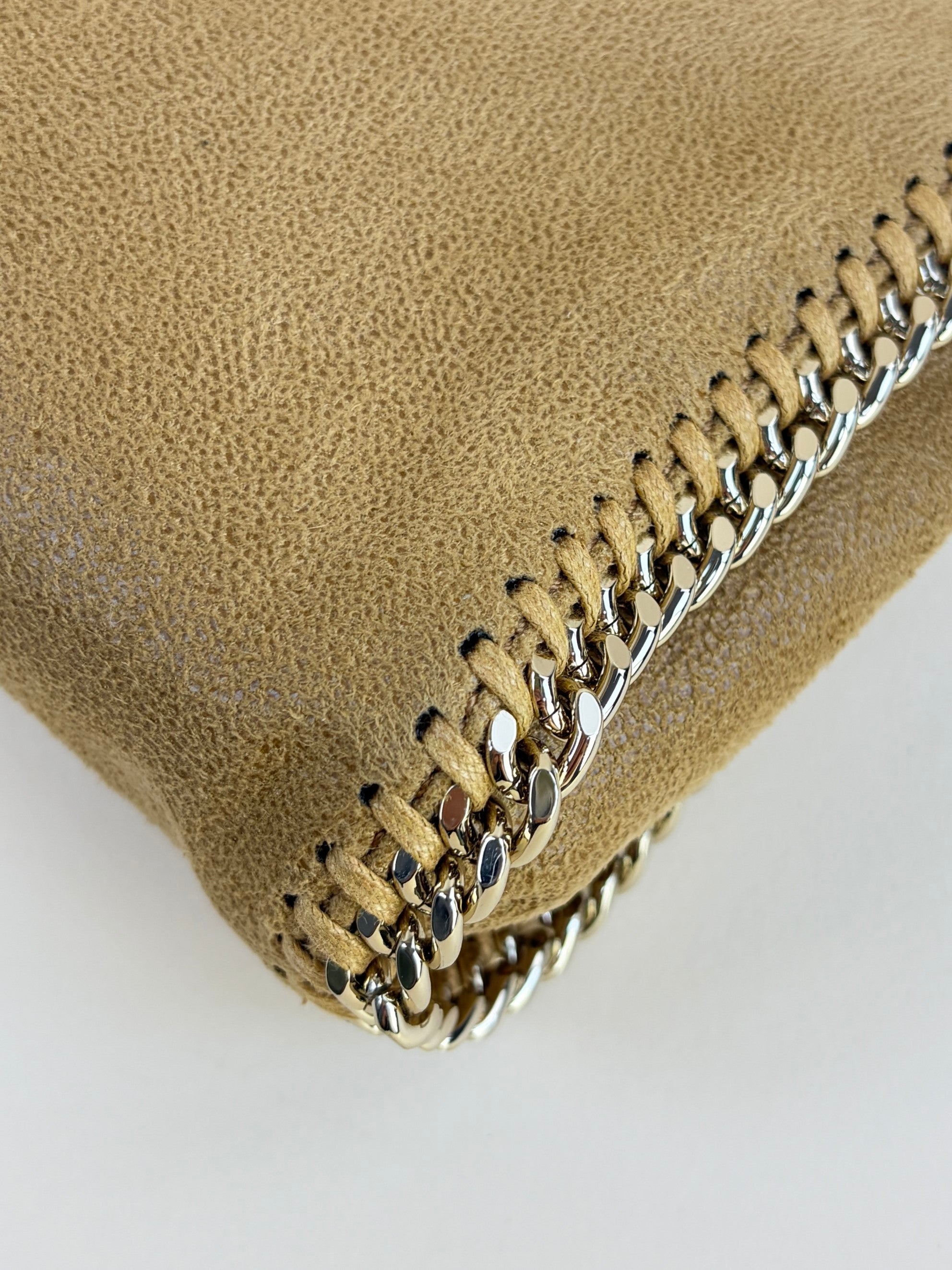 Stella Mccartney Camel Falabella Tiny Tote Bag