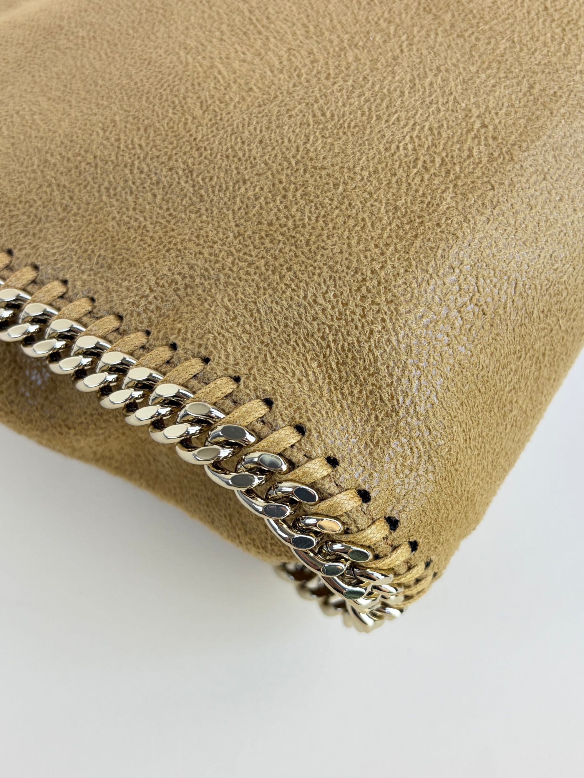 Stella Mccartney Camel Falabella Tiny Tote Bag
