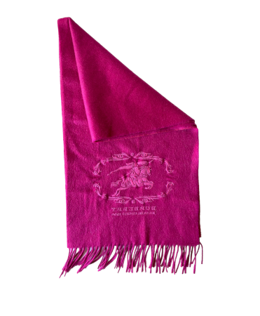 Burberry Fuchsia Cashmere Scarf-Scarf-Burberry-The Closet Egypt