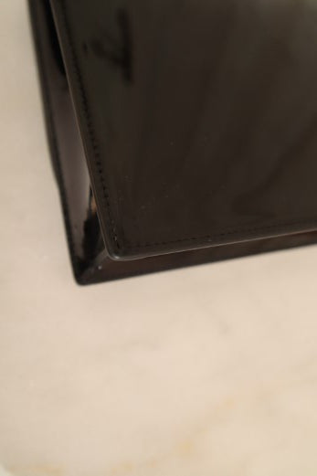 Dolce & Gabbana Black Vernis DG Logo Crossbody Bag-handbag-Dolce & Gabbana-The Closet Egypt