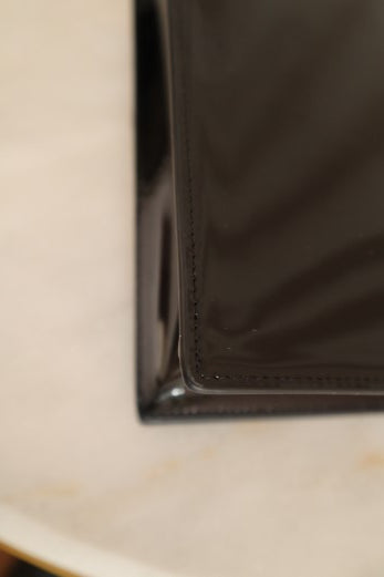 Dolce & Gabbana Black Vernis DG Logo Crossbody Bag-handbag-Dolce & Gabbana-The Closet Egypt