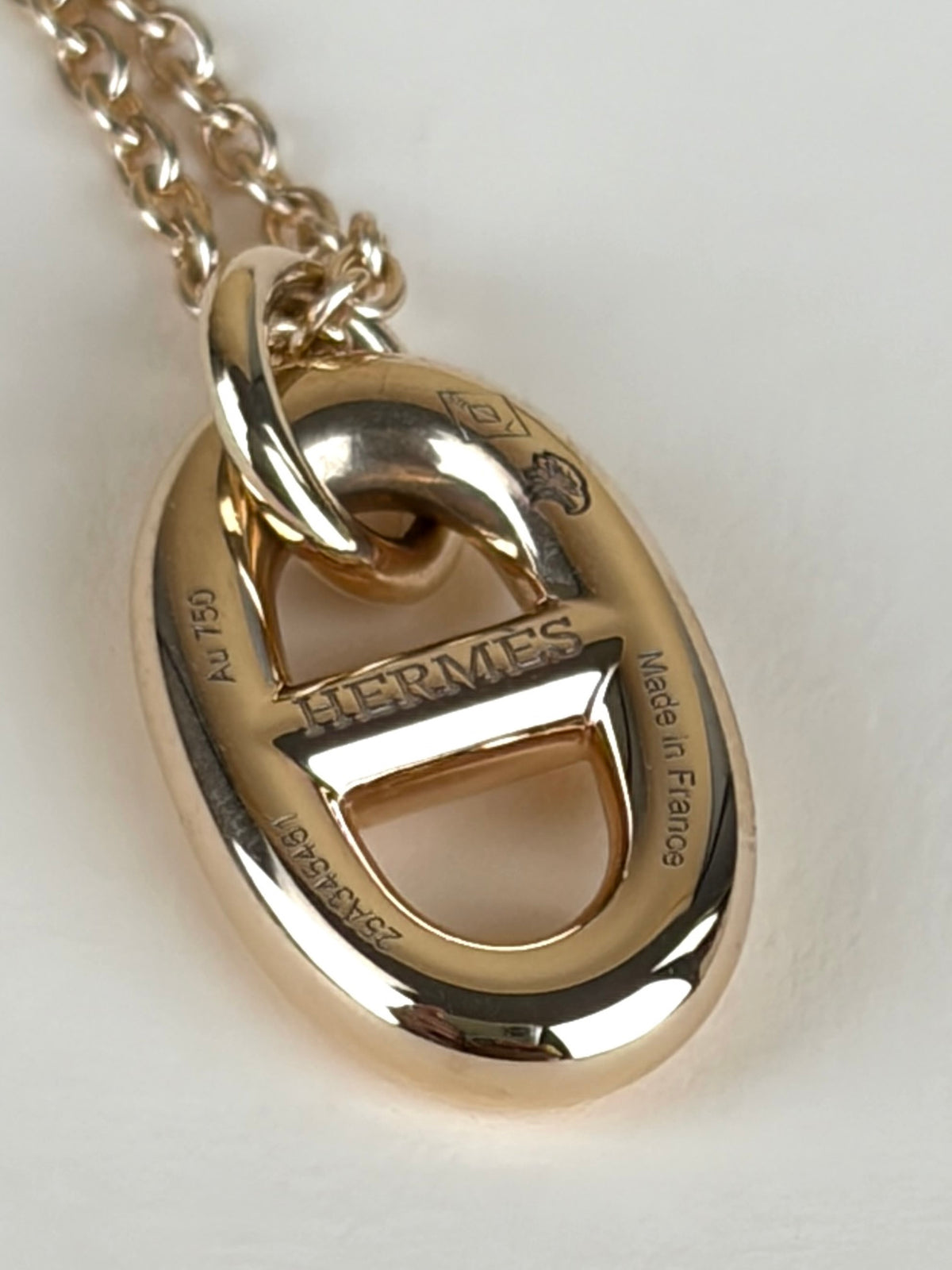 Hermes 18K Rose Gold Farandole Small Model Necklace