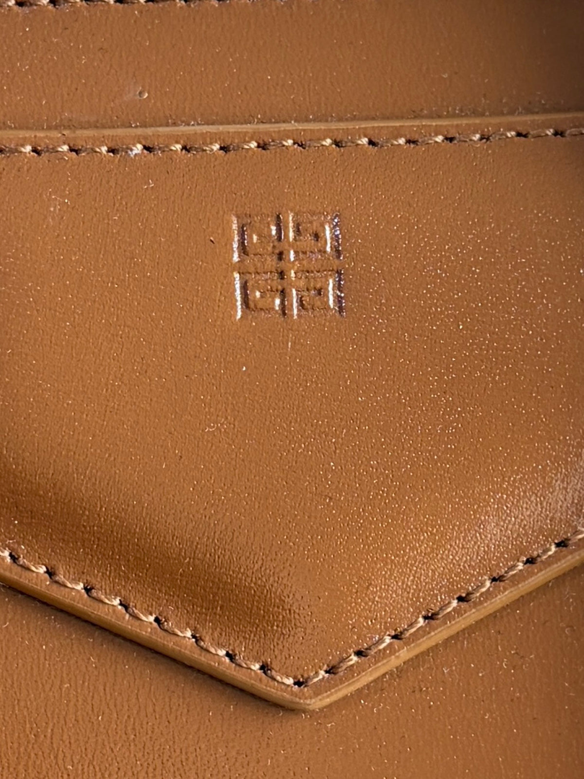 Givenchy Tan box calfskin Antigona lock Mini Bag