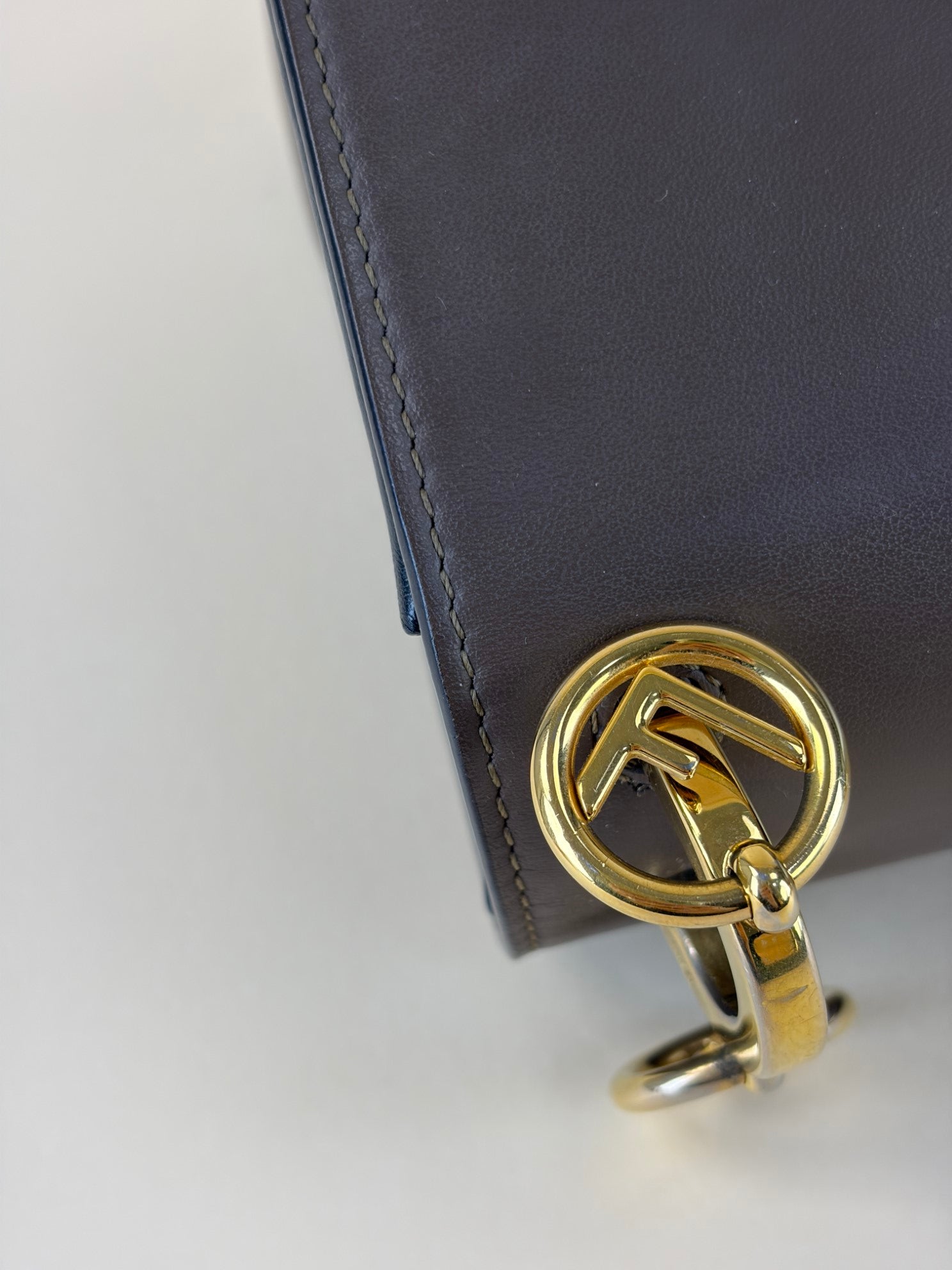 Fendi ff logo Zucca and brown Kan I