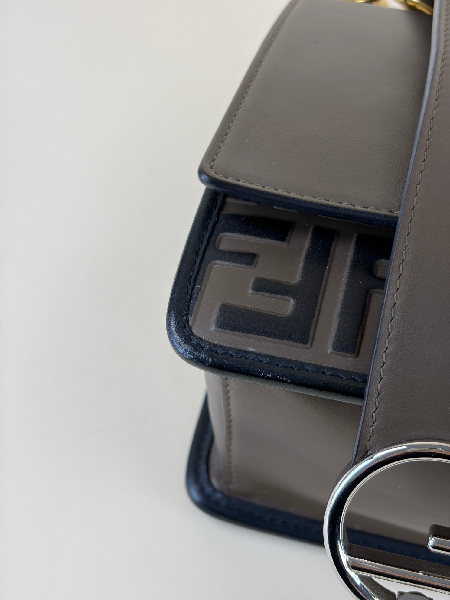 Fendi ff logo Zucca and brown Kan I