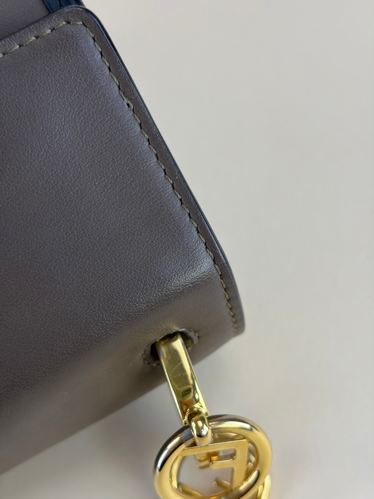 Fendi ff logo Zucca and brown Kan I