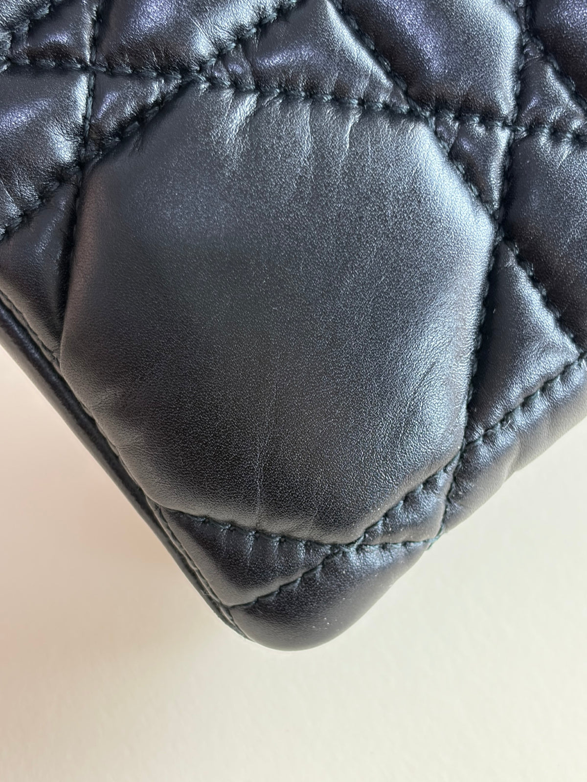 Christian Dior quilted marco cannage calfskin caro mini chain bag