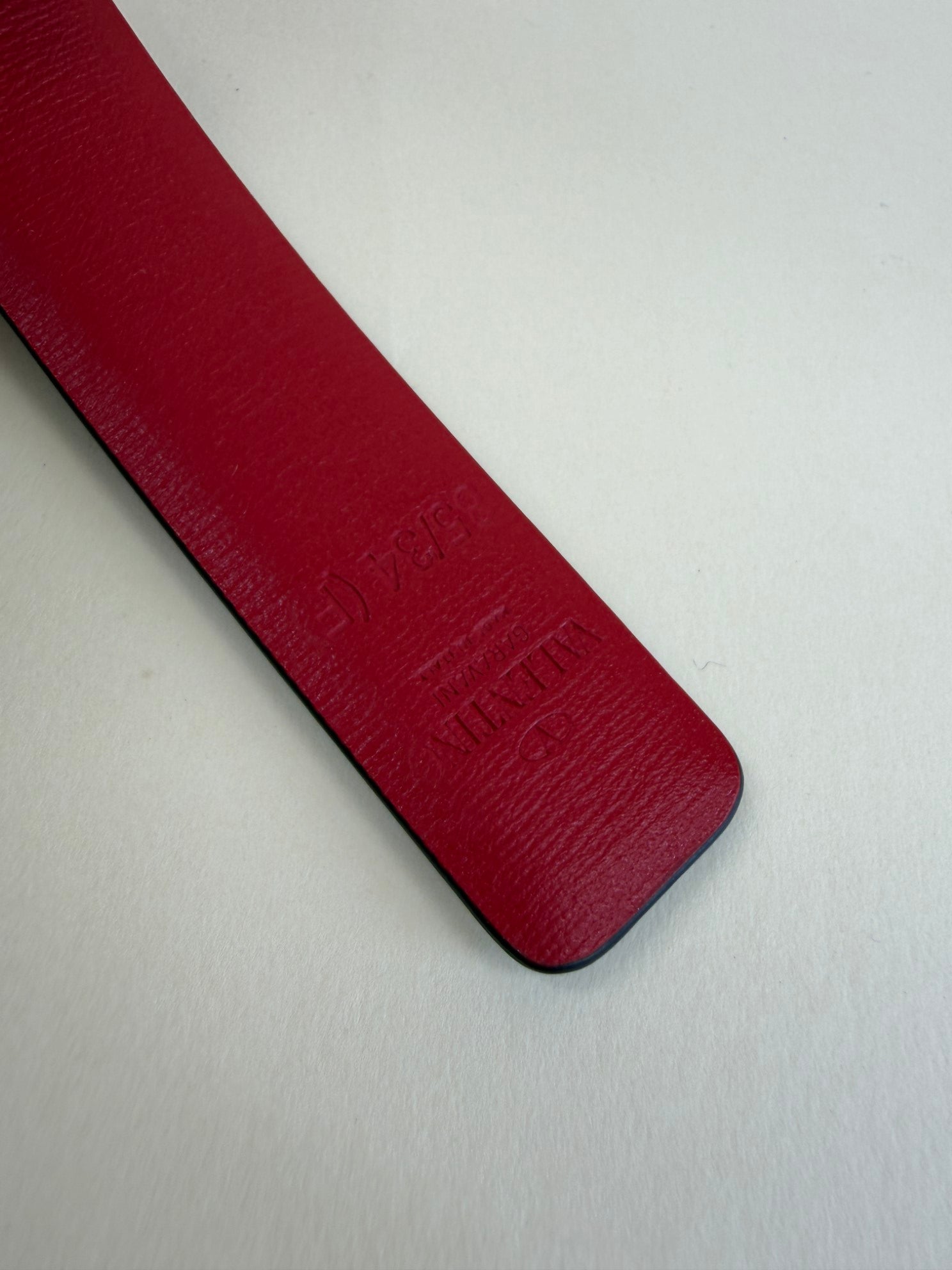 Valentino Bicolor Vlogo Signature Buckle Reversible 20mm Belt