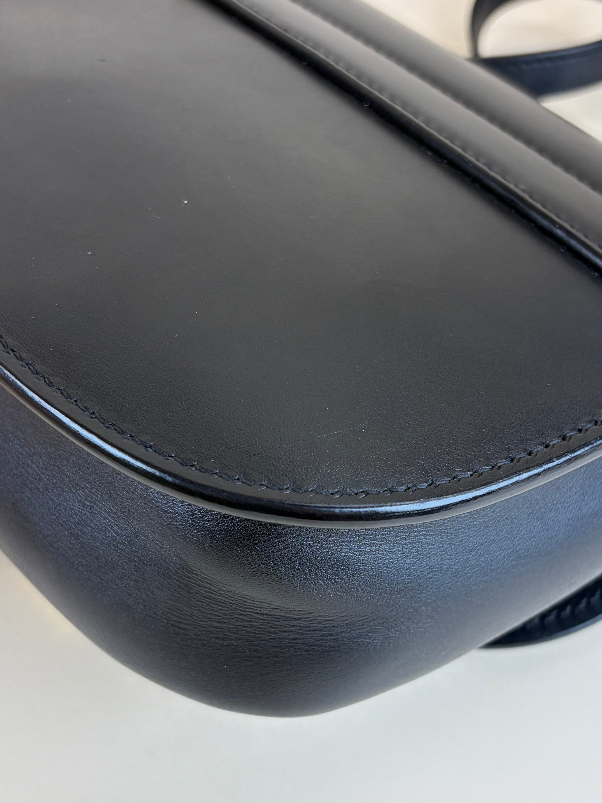 ysl black smooth calfskin small Kaja satchel