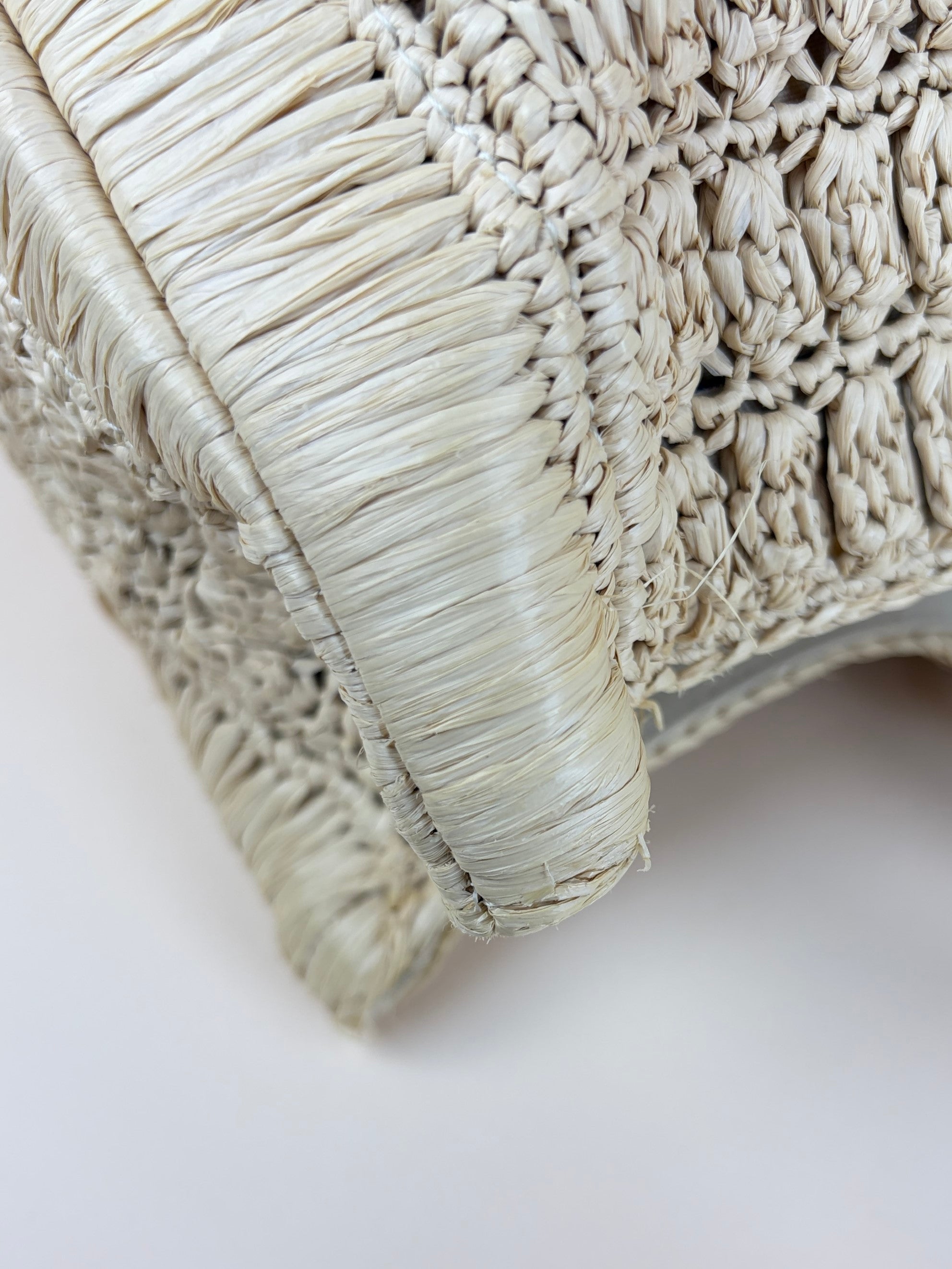 Valentino garavani natural beige raffia supervene in it tote bag