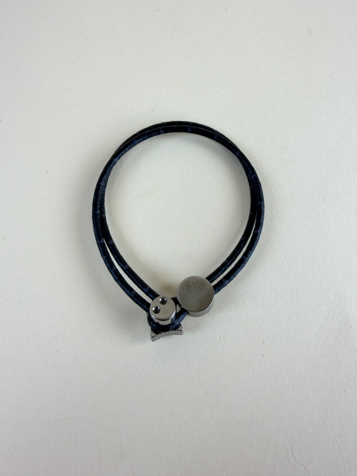 Louis Vuitton Black Monogram Eclipse Catch It Bracelet 21