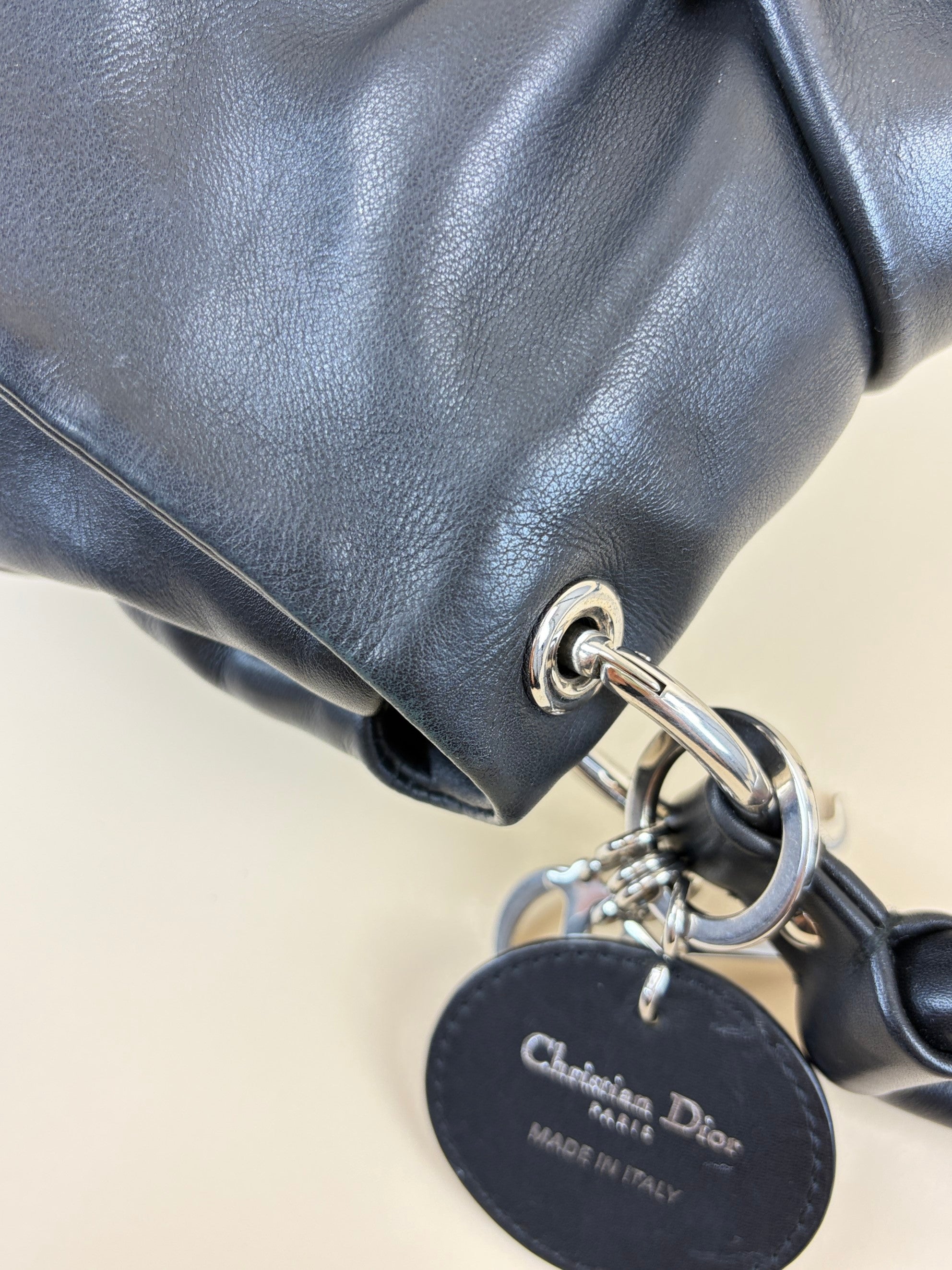 Christian Dior Black Demi Lune Small Shoulder Bag