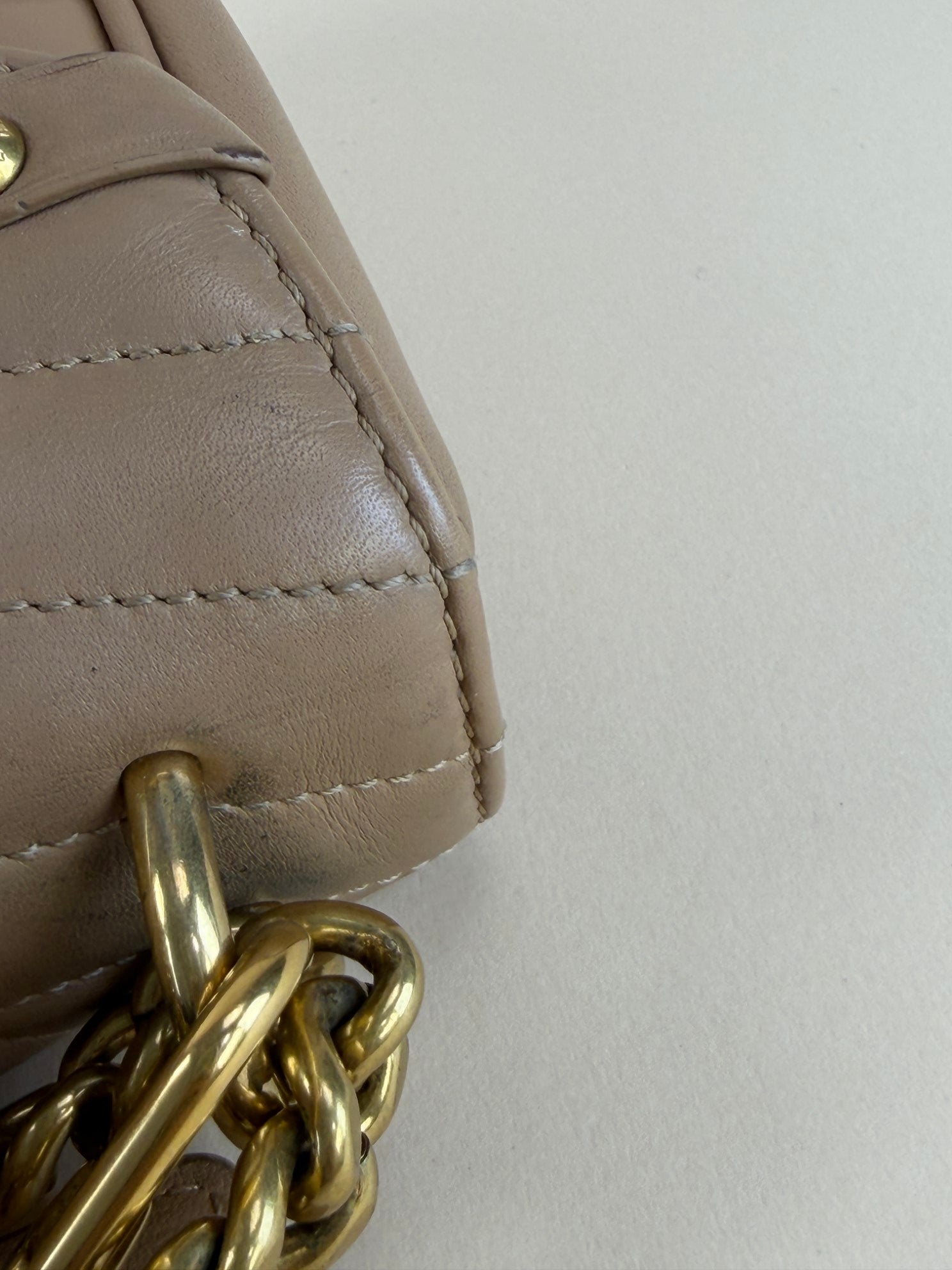 Louis Vuitton Beige New Wave Chain MM Shoulder Bag