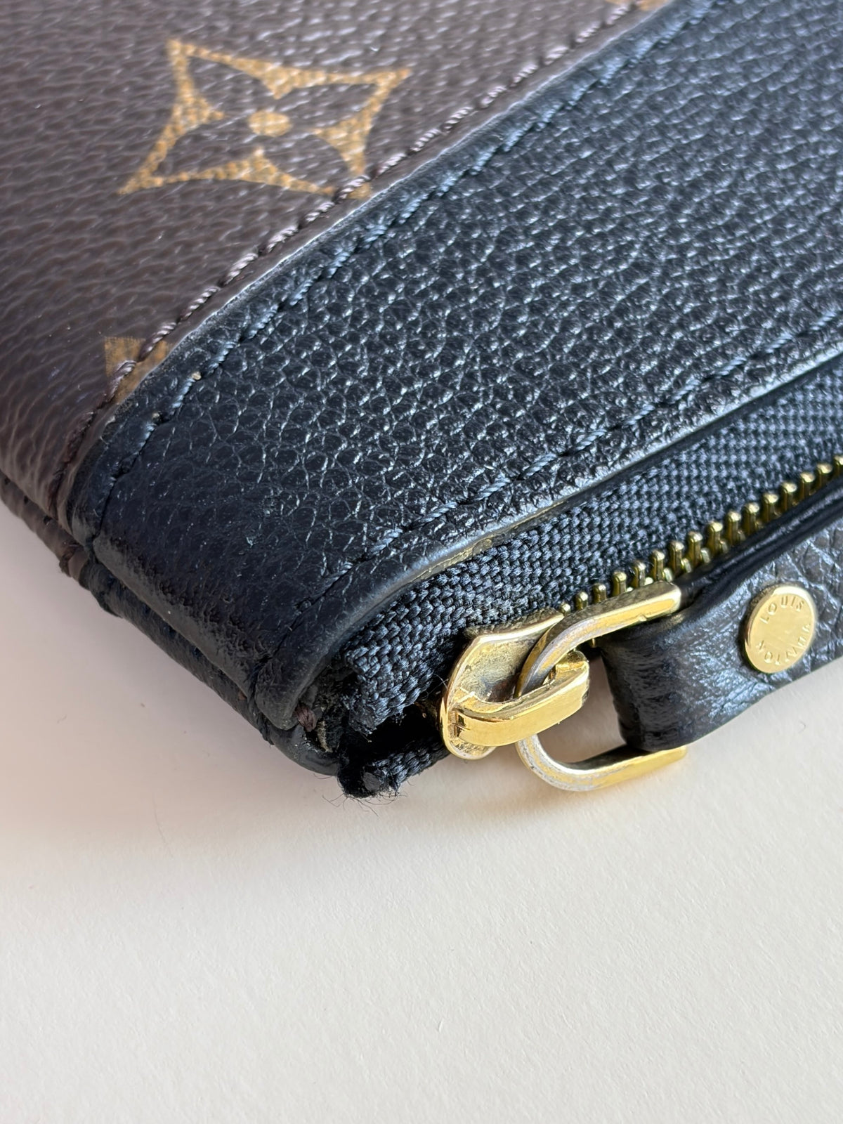 Louis Vuitton Black Monogram canvas daily pouch