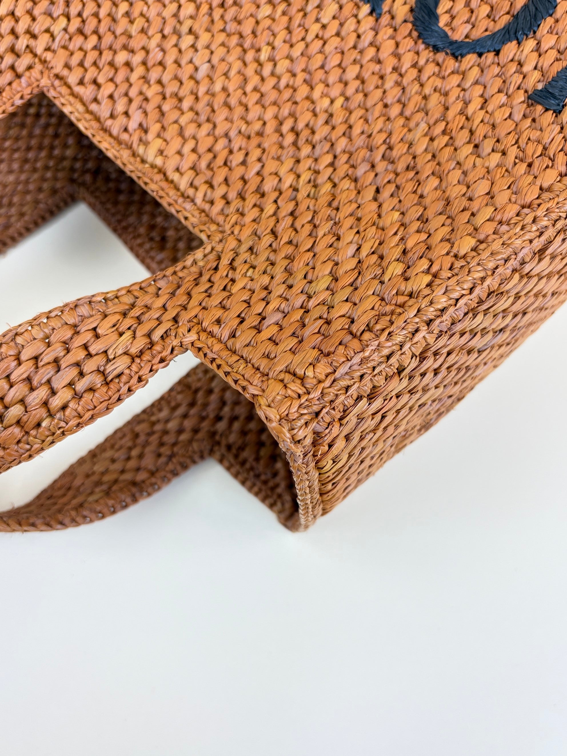 Loewe Bicolor Paula's Ibiza Raffia Tote Bag
