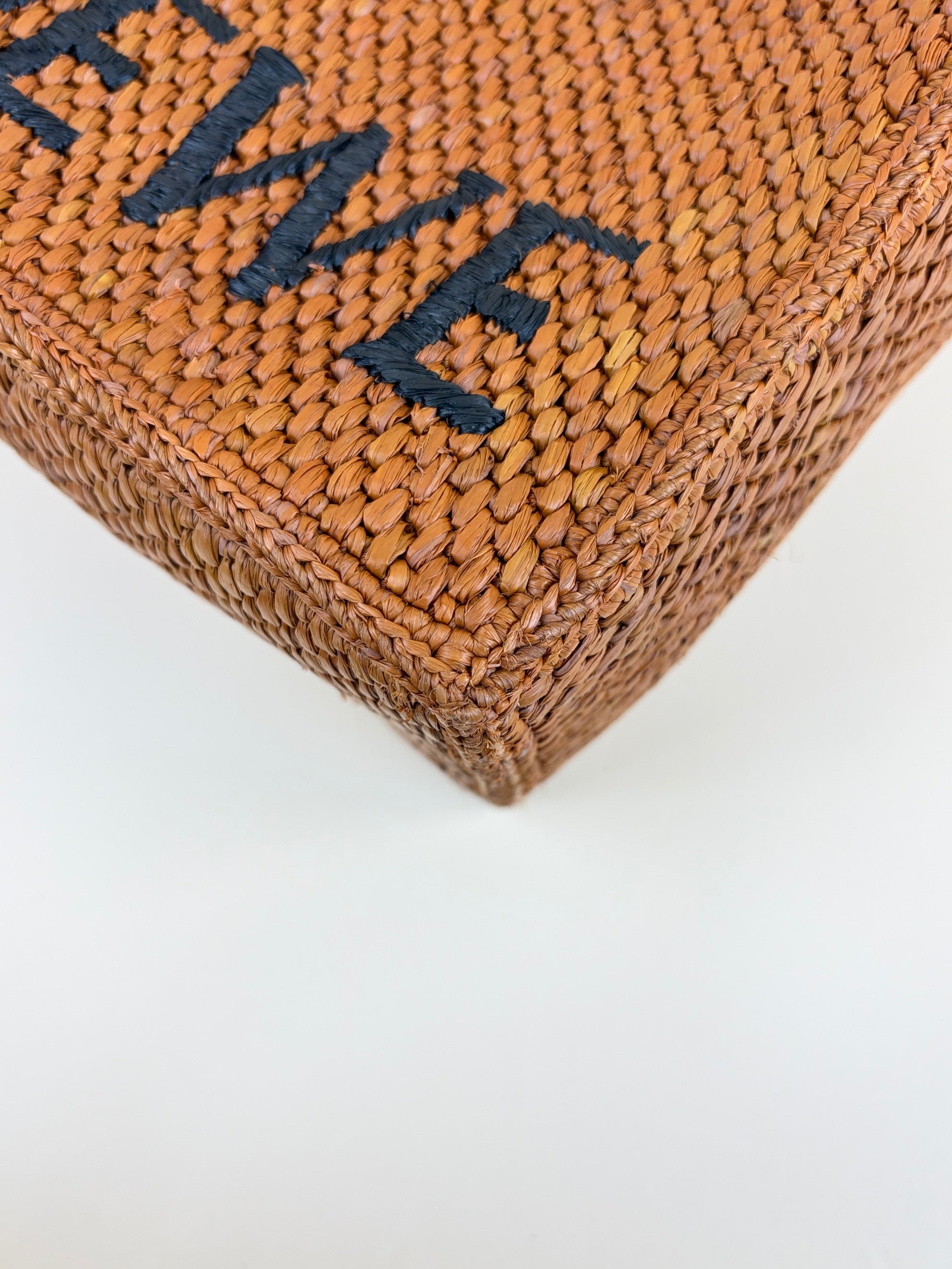 Loewe Bicolor Paula's Ibiza Raffia Tote Bag