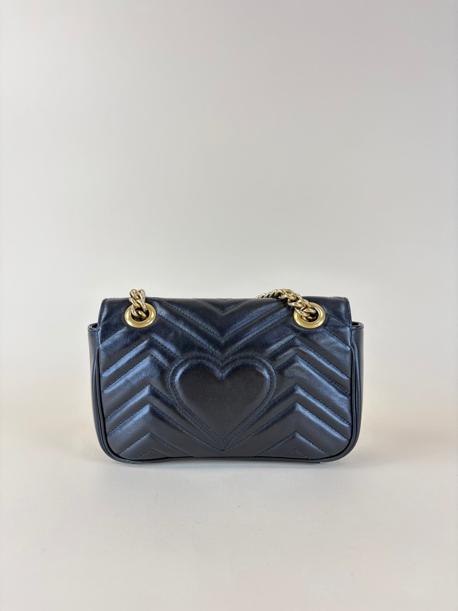 Gucci Black GG Marmont Small Shoulder Bag