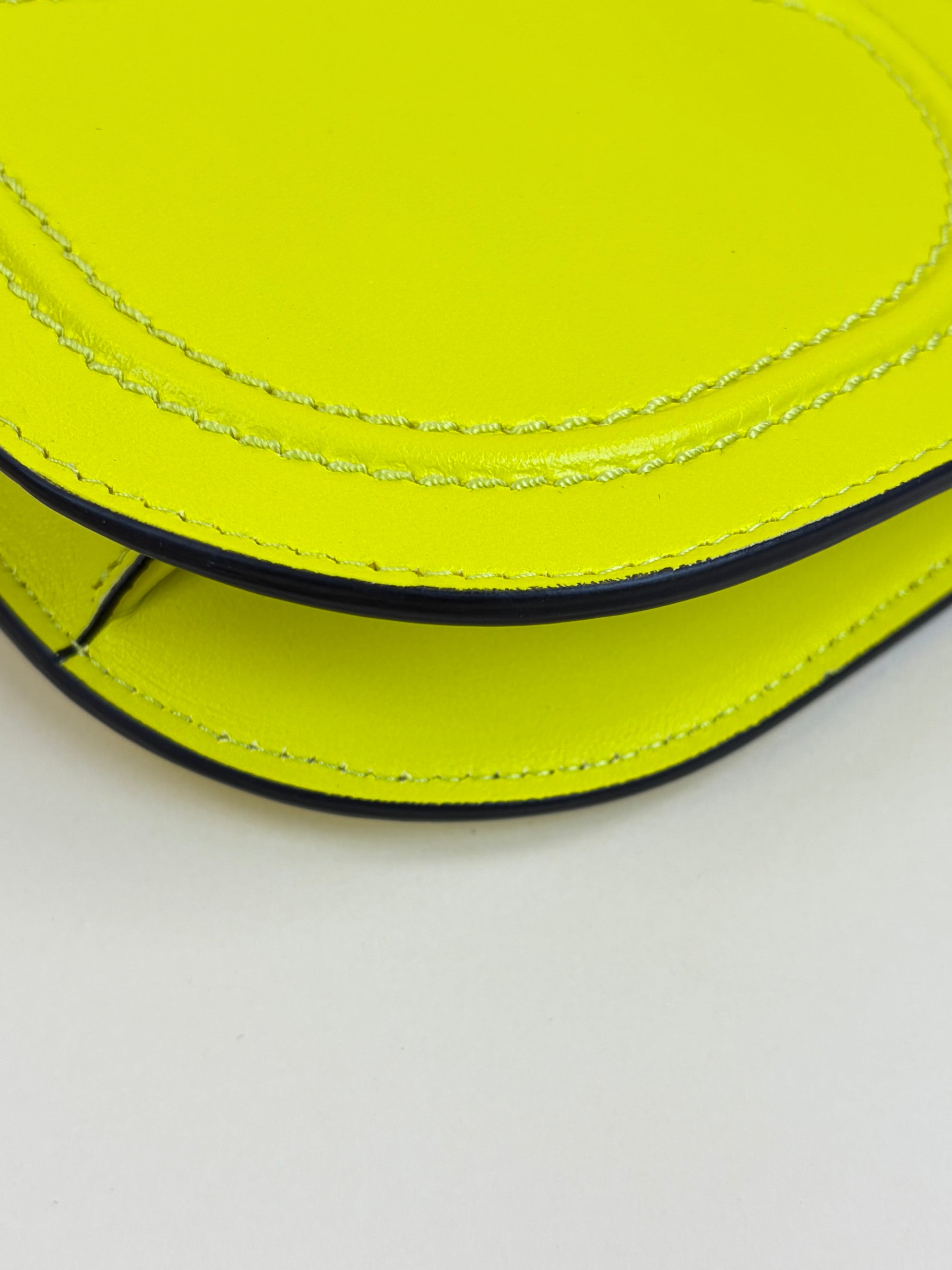 Valentino Yellow Signature V Logo Walk Clutch