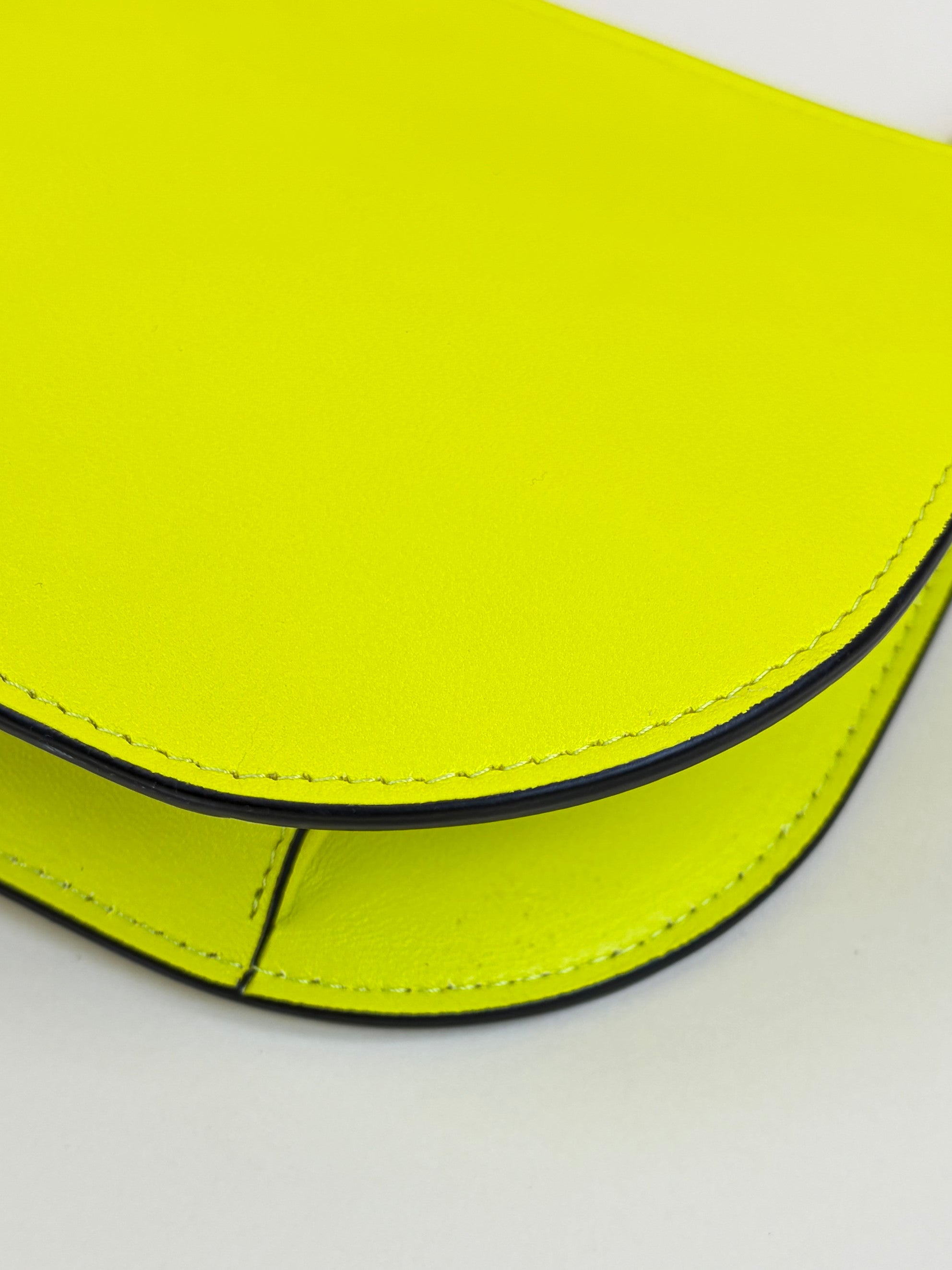 Valentino Yellow Signature V Logo Walk Clutch