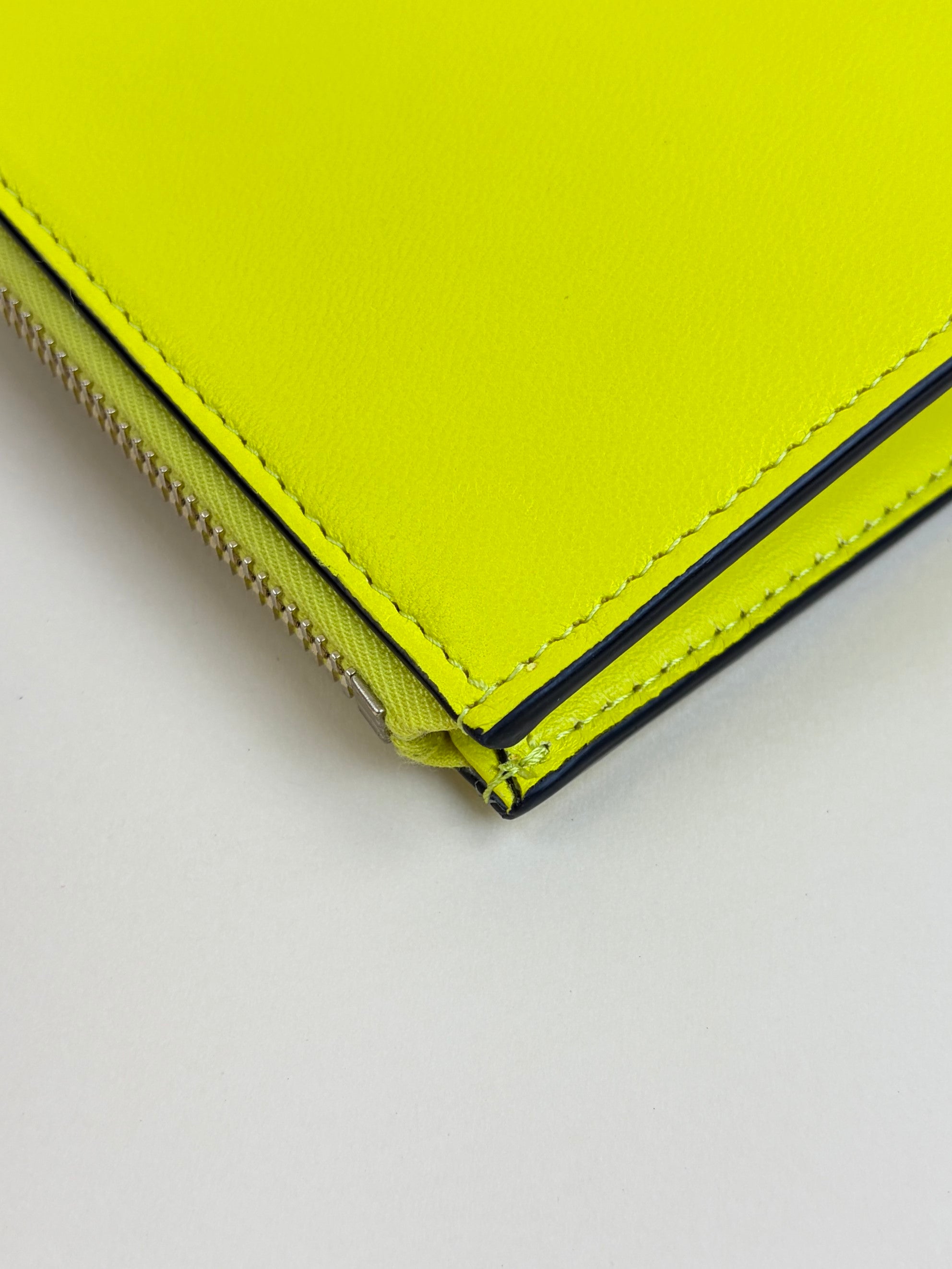 Valentino Yellow Signature V Logo Walk Clutch