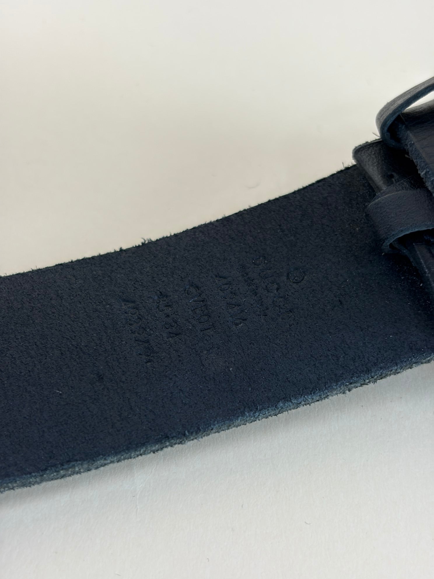 Gucci Black Double G Buckle Marmont Wide Belt 34