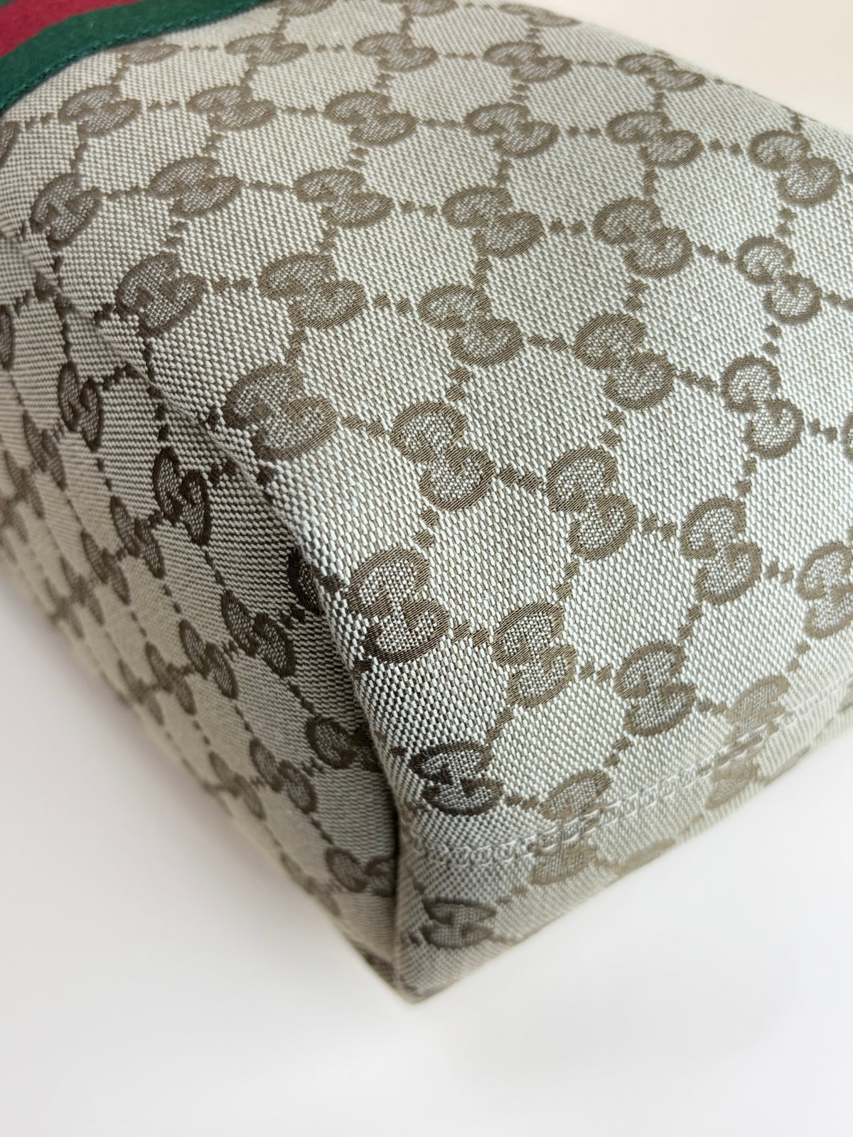 Gucci beige and brown gg canvas vanity medium