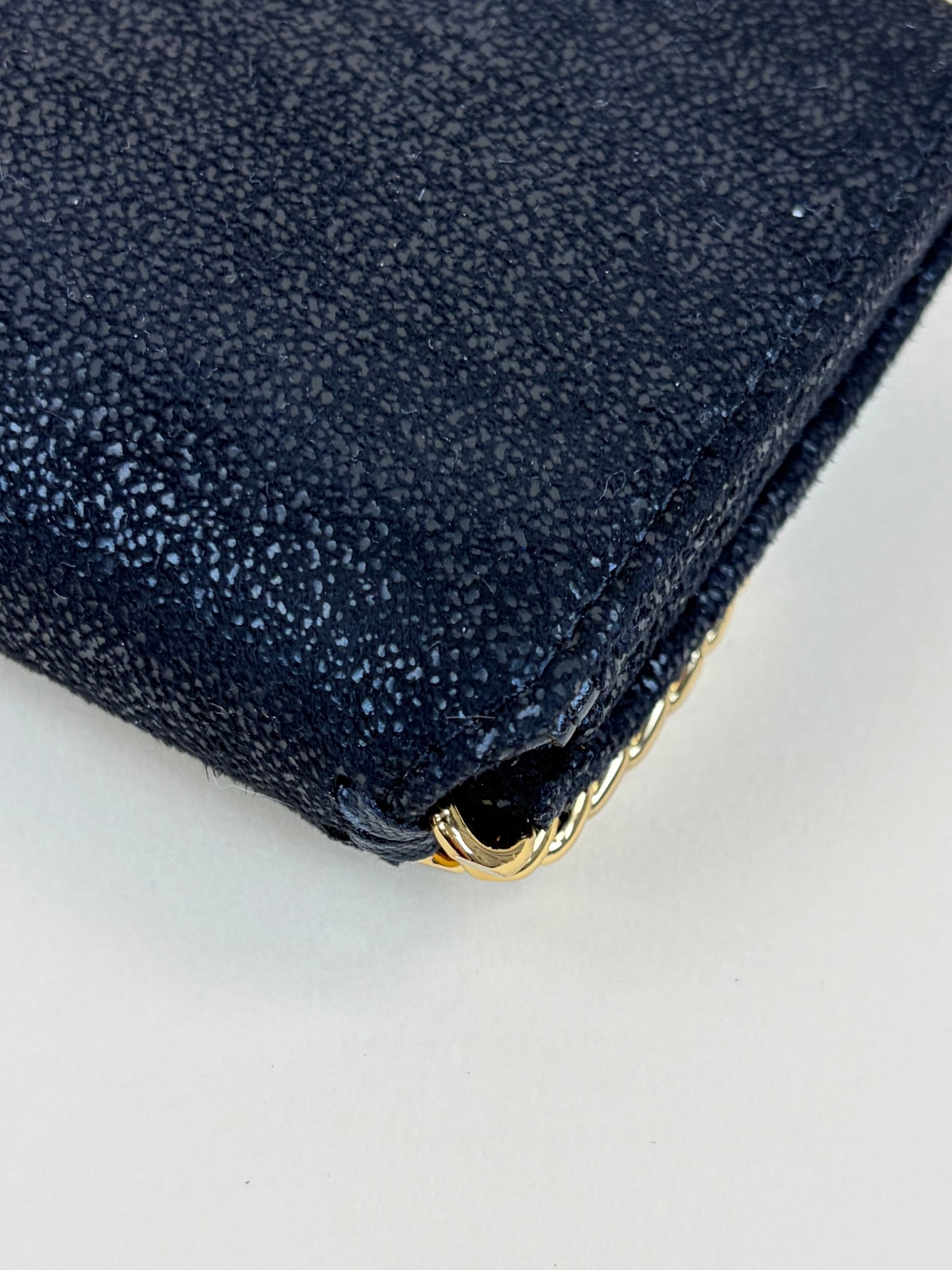 Stella Mccartney Black Falabella Chain Link Wallet