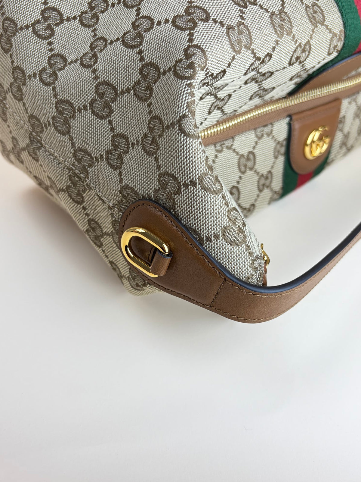 Gucci beige and brown gg canvas vanity medium