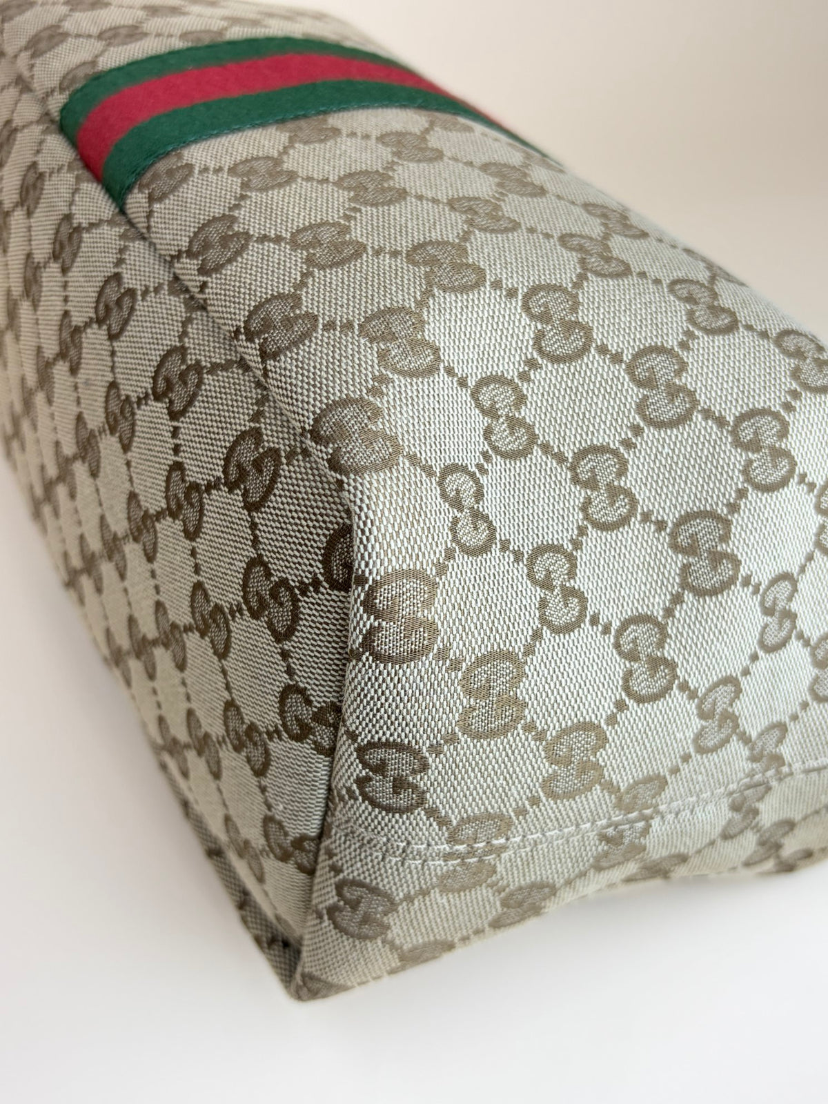Gucci beige and brown gg canvas vanity medium