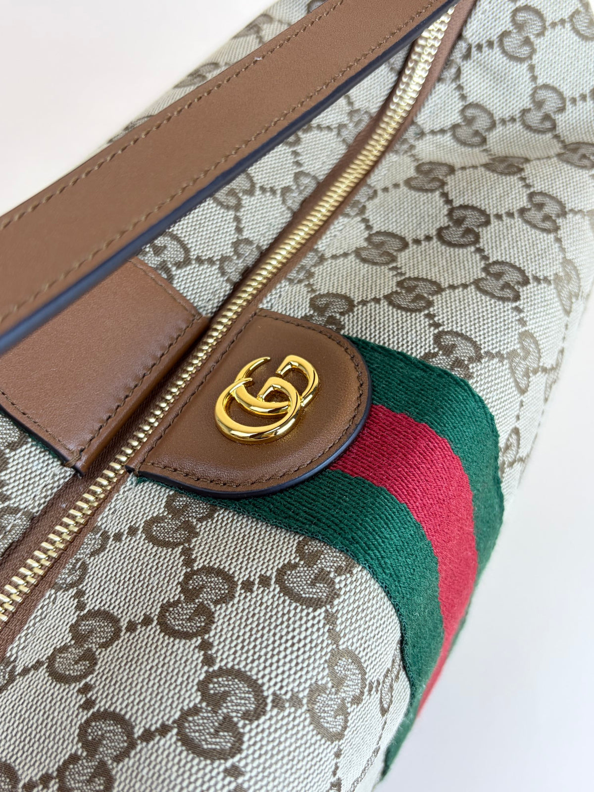 Gucci beige and brown gg canvas vanity medium