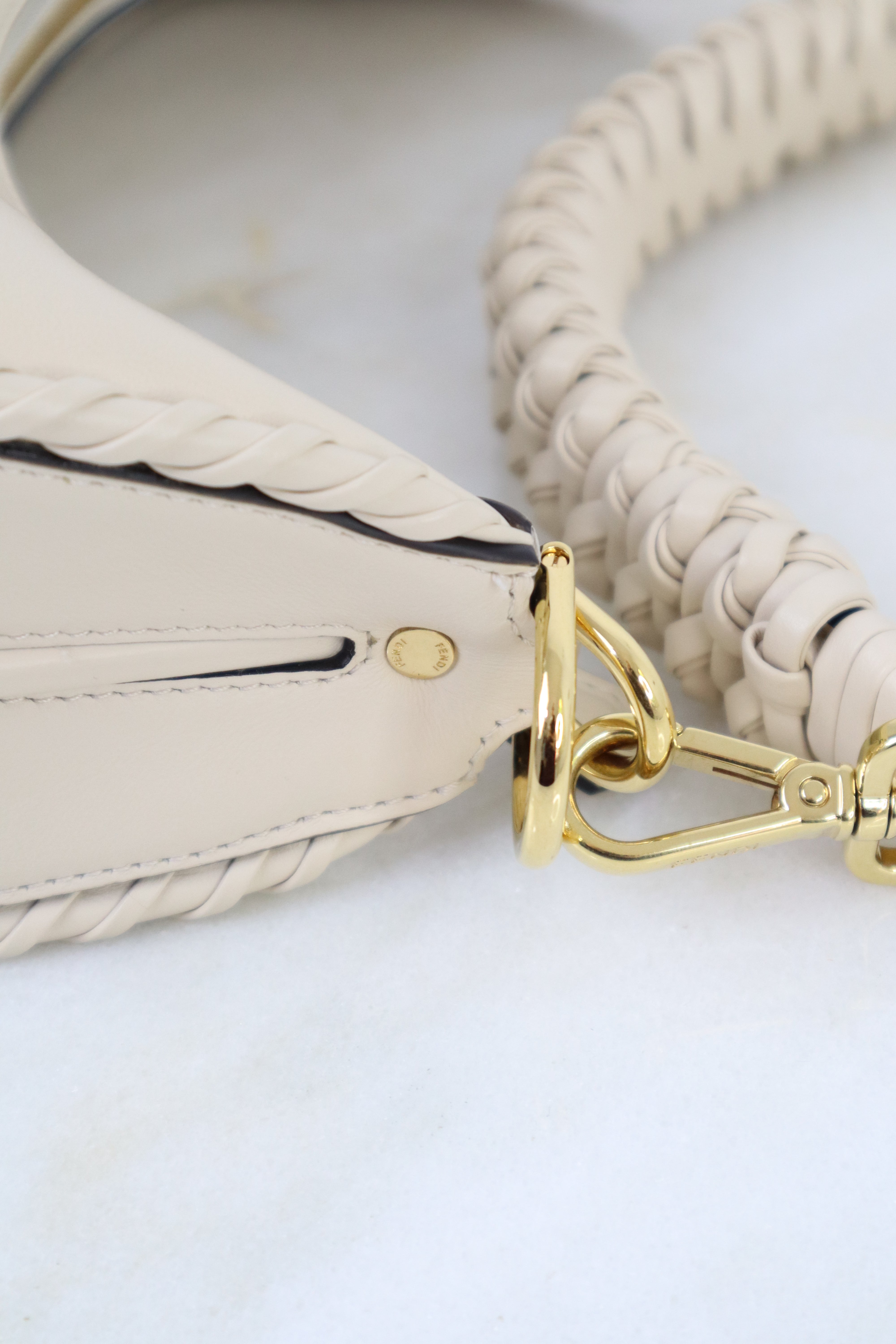 Fendi Beige Fendigraphy Small Hobo Graphy Shoulder Bag-handbag-Fendi-The Closet Egypt
