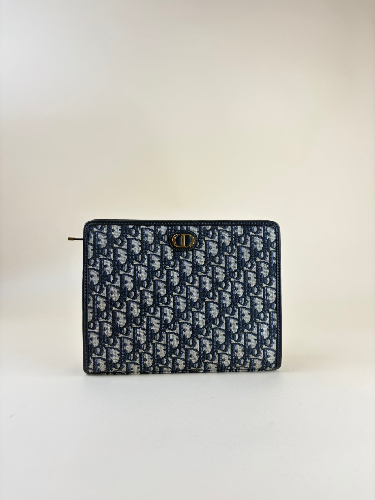 Dior blue Montaigne pouch clutch