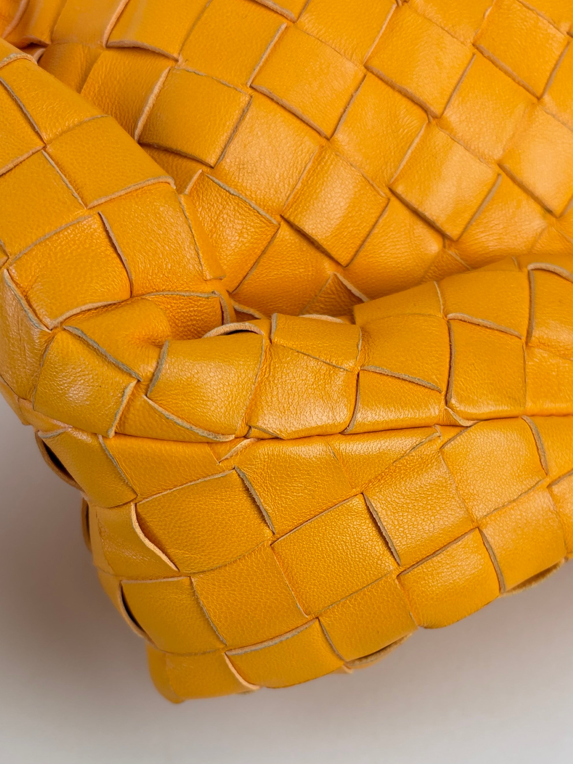 Bottega Veneta orange Intrecciato small shoulder bag