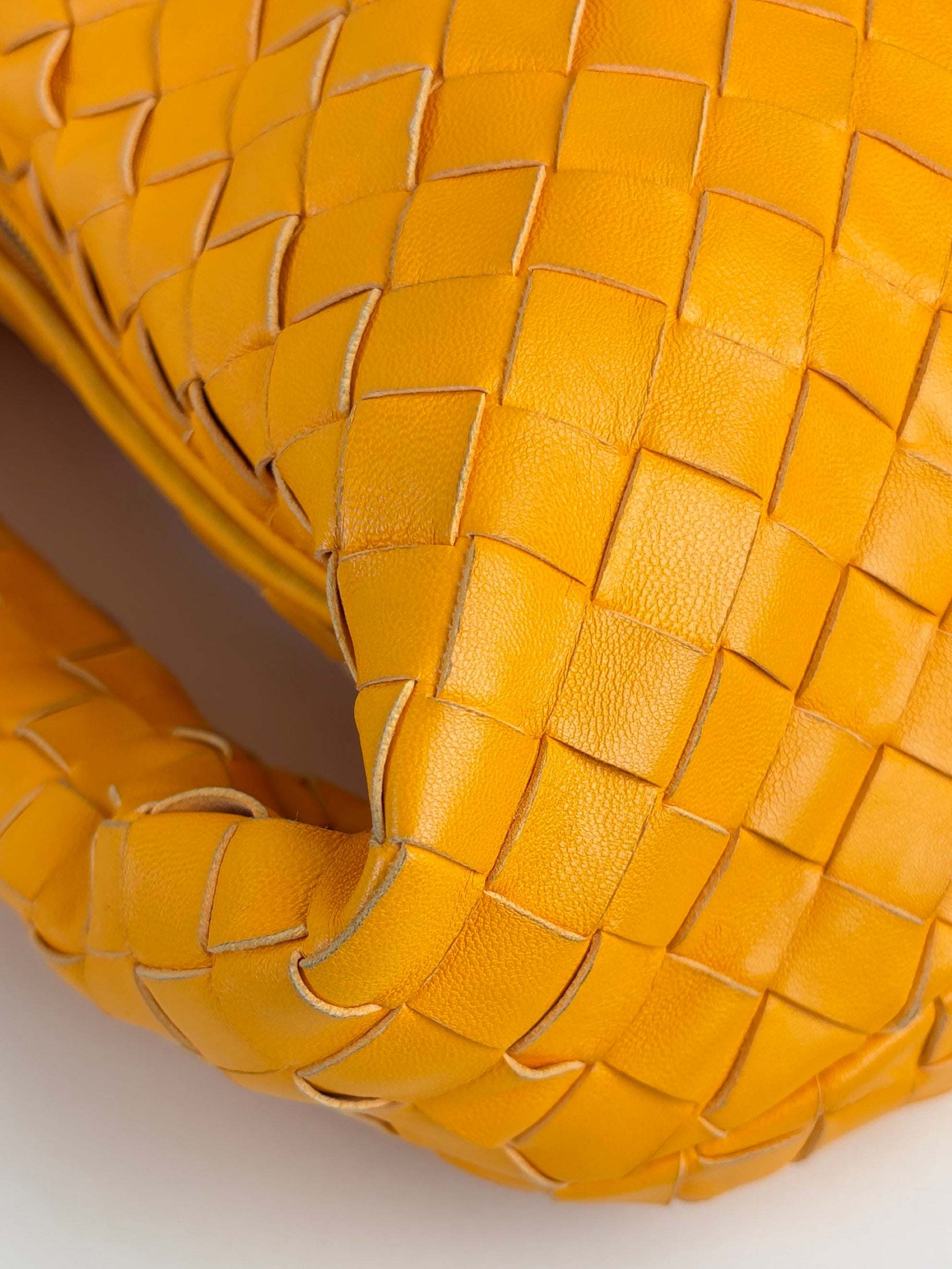 Bottega Veneta orange Intrecciato small shoulder bag