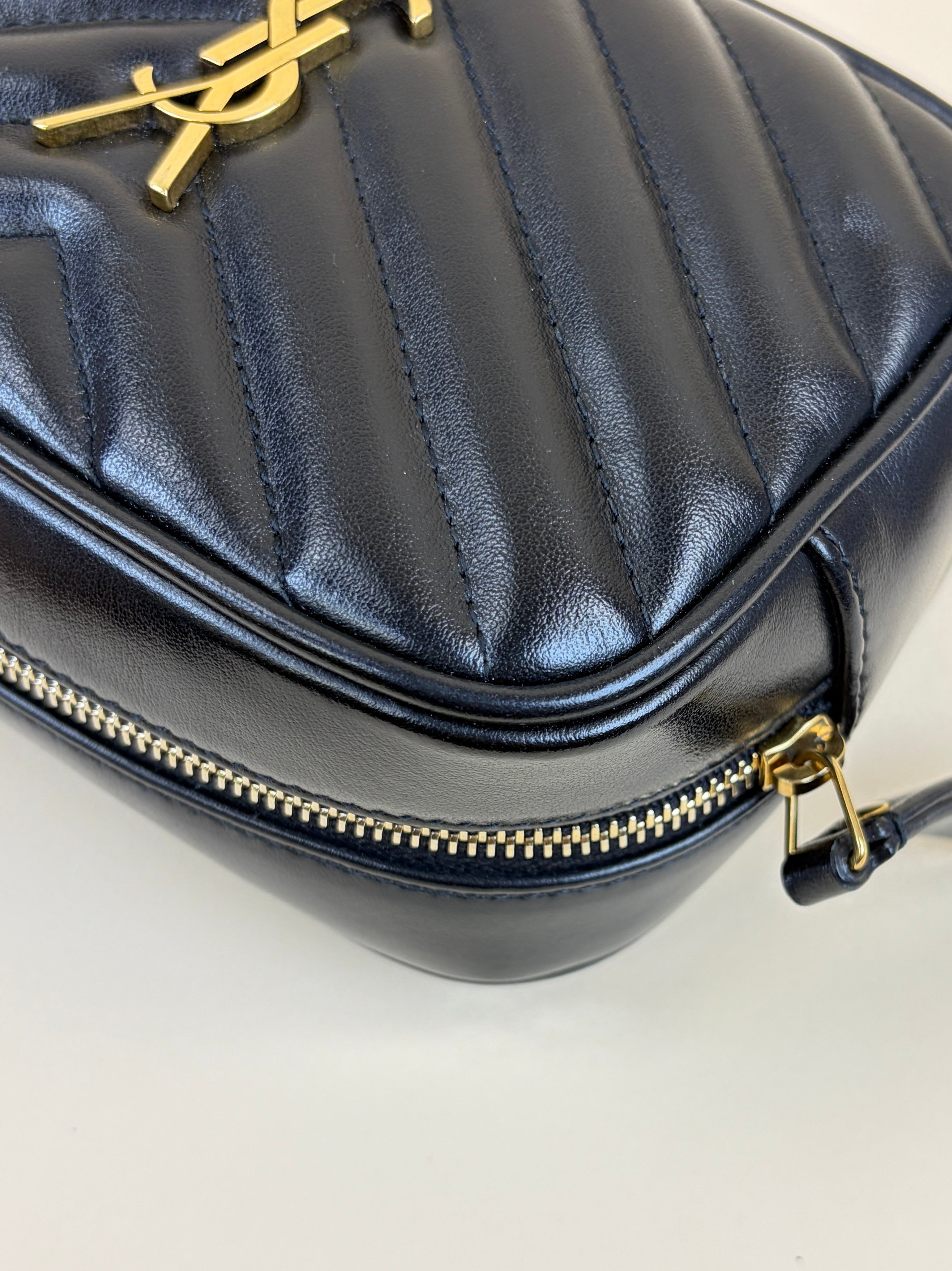 YSL Black quilted Lou Belt Bag