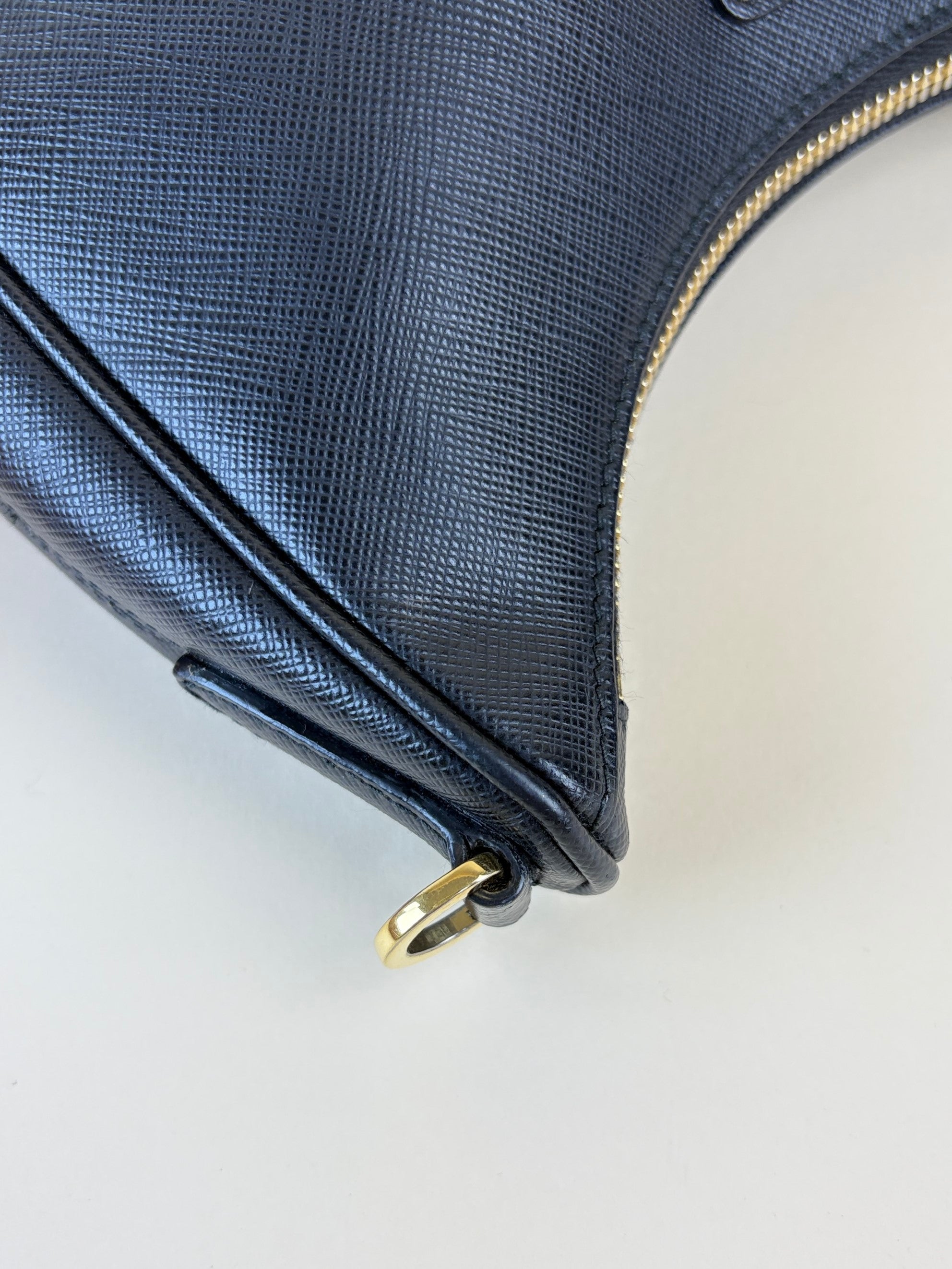 Prada black saffanio lux leather